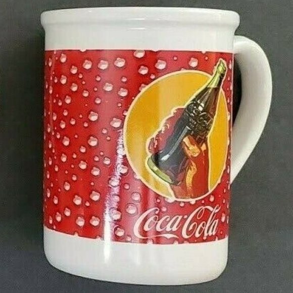 Coca Cola Mug Cups 14 oz, NWT The Real Thing Set of 3 Microwave Dishwasher Safe - Picture 13 of 13